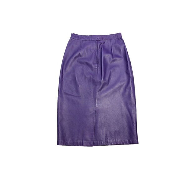 Elegant Purple Midi Skirt - Picture 5 of 9